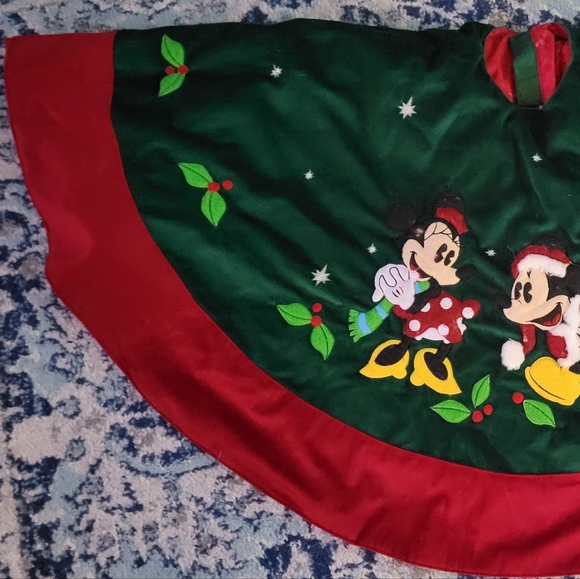 Disney Holiday Vintage Walt Disney Mickey Minnie Tree Skirt Poshmark